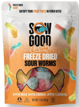Sour Worms Freeze Dried Candy 1.5oz