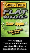 GT Sour Apple 2/.99 Flat Wrap  