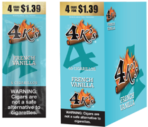 GT 4K French Vanilla Cigarillos 4/1.39 Box