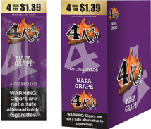 GT 4K Napa Grape Cigarillos 4/1.39 Box