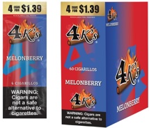 GT 4K Melonberry Cigarillos 4/1.39 Box