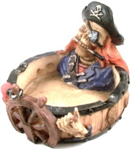 Pirate Skeleton w/ Knife Ashtray