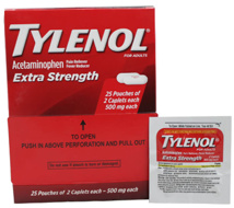 EX Tylenol 25ct Dispenser