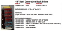 J.L. 2021 4' Next Generation 6-Tier Rack Inline